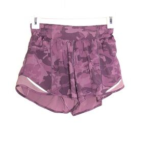Lululemon Hotty Hot Short II *Long 4" Incognito Camo Pink Sz 4